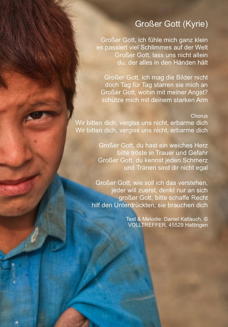Grosser Gott (Kyrie), Poster