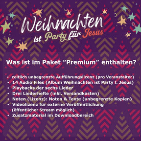 Singspiel-Paket "Premium" – Weihnachten ist Party für Jesus
