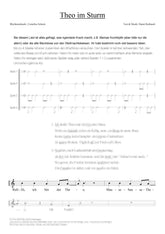 Theo im Sturm - Liedblatt