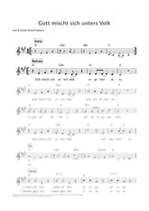 Gott mischt sich unters Volk - Liedblatt