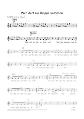 Wer darf zur Krippe kommen? - Liedblatt